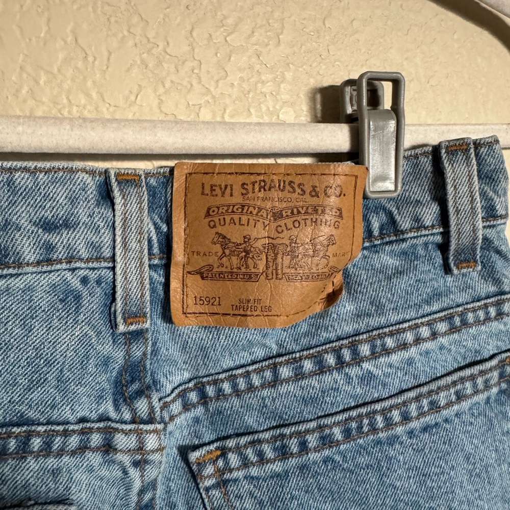 Vintage Orange Tab Levi's 921 Slim Fit Tapered LegDenim Jeans Sz‎ 8 - Picture 4 of 8